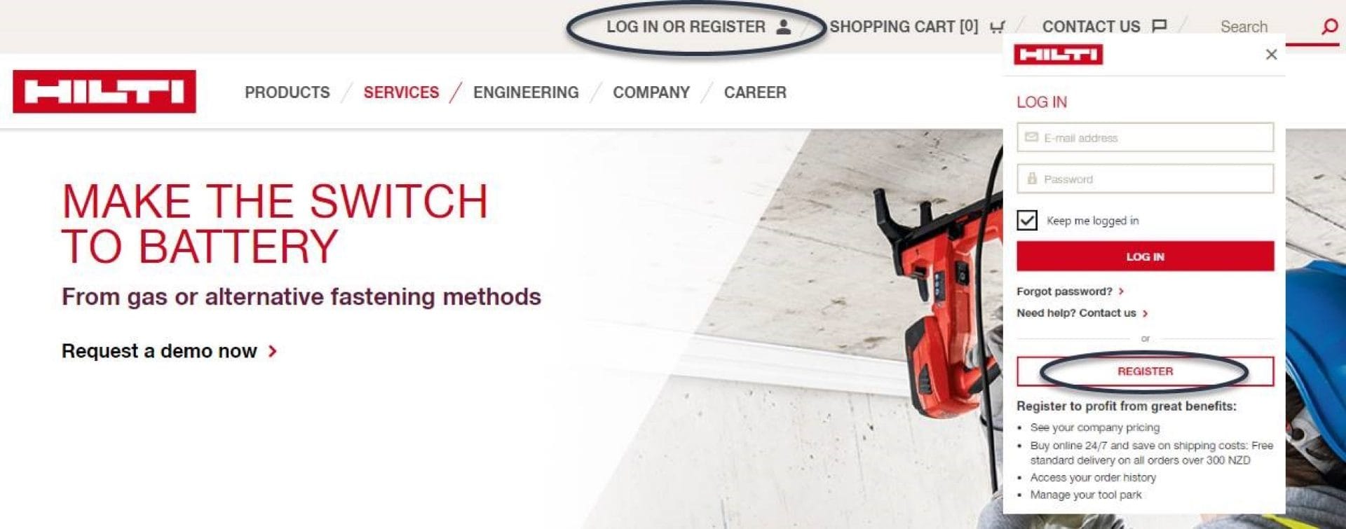 Registration Screen