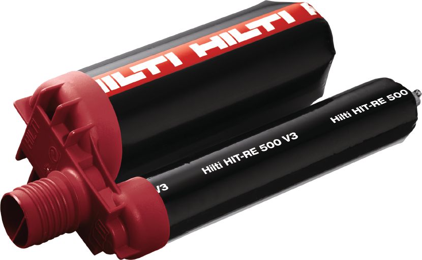 HIT- RE 500 V4 ultimate-performance epoxy mortar for rebar connections and heavy anchoring