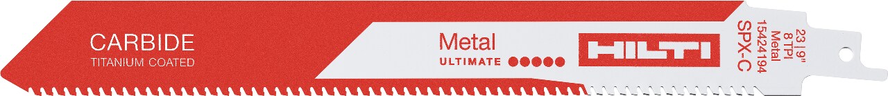 2024年10月発売　厚みのある金属レシプロソーブレード(チタニウムコートカーバイド)