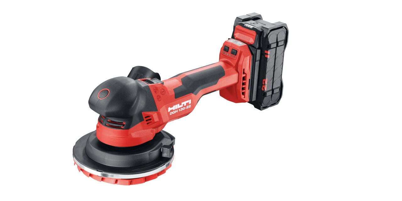  2025年3月発売　DGH 130-22コードレス コンクリート グラインダー
