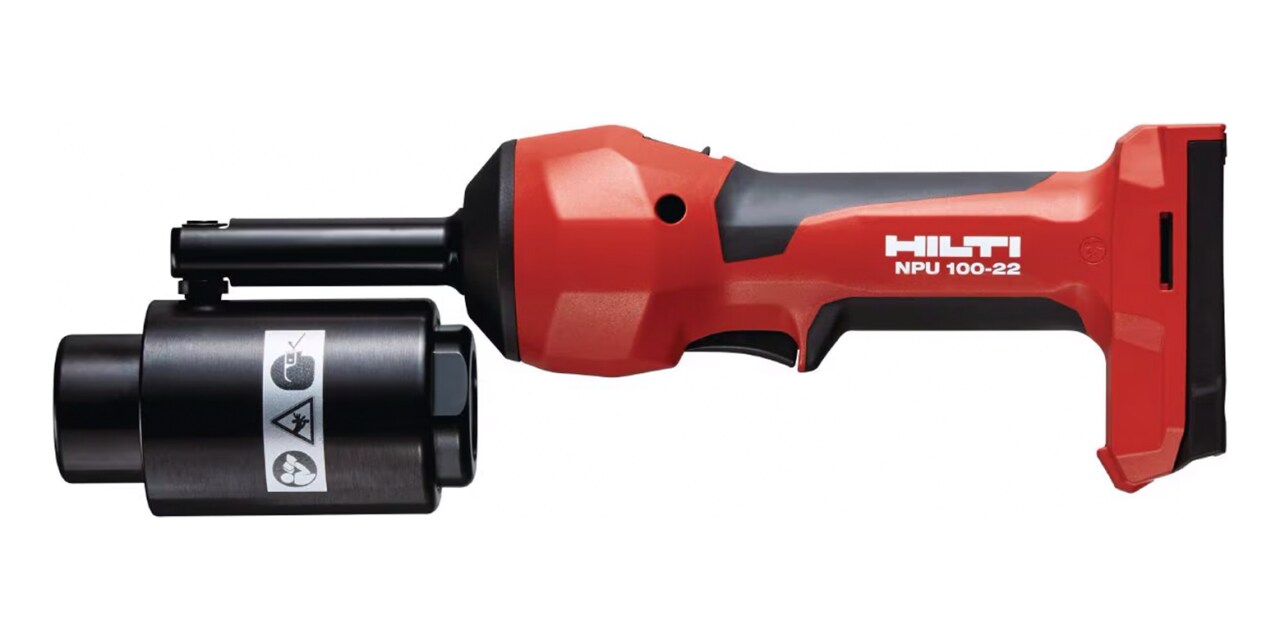2025年3月発売　NPU 100-22充電式ノックアウトパンチツール