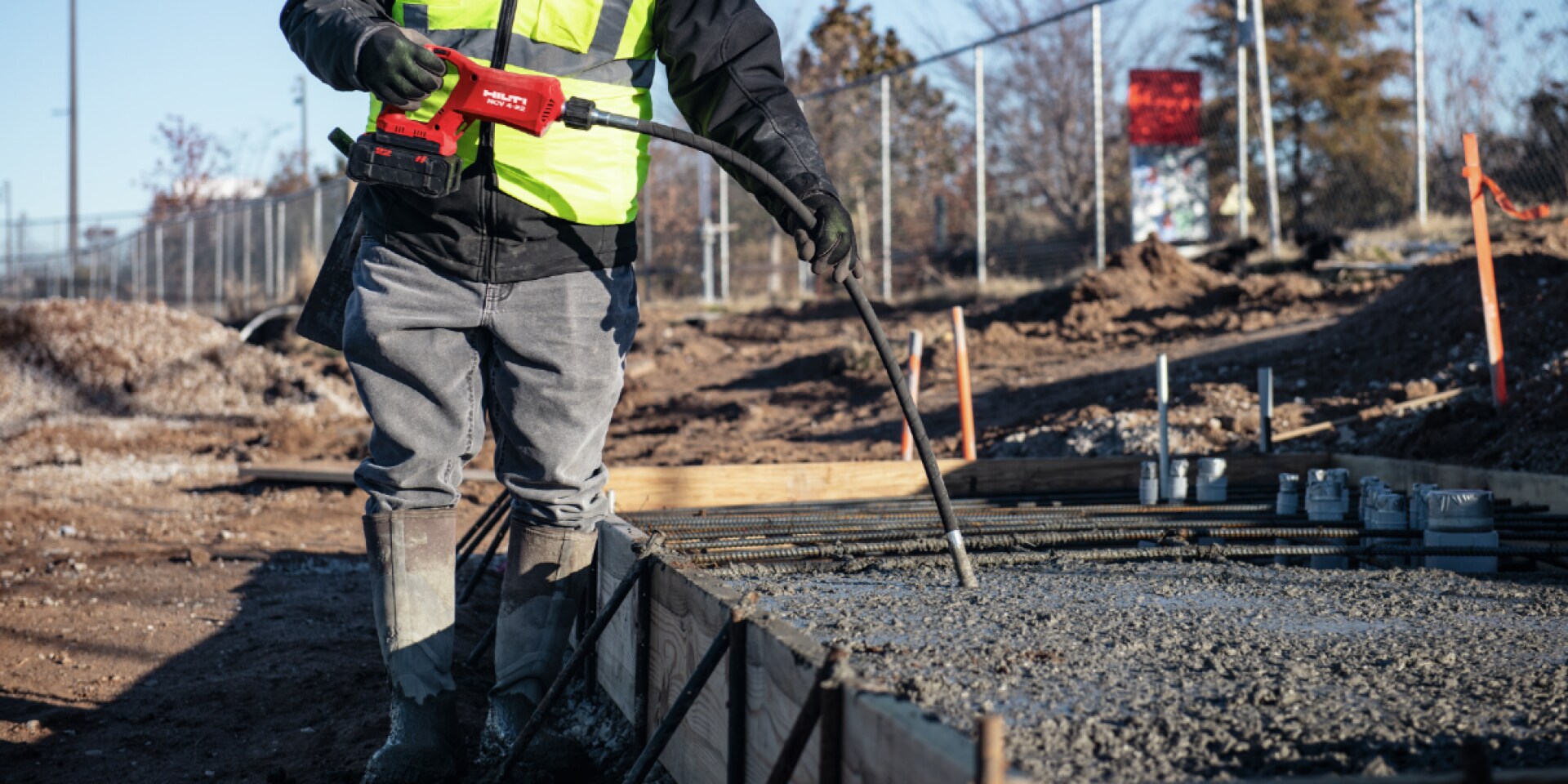 輕巧低噪音的混凝土振動器 NCV 4-22