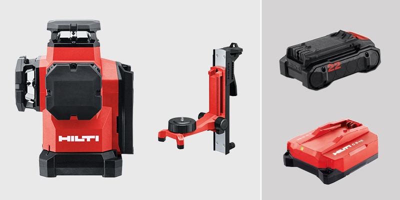 Hilti power tool bundle on display