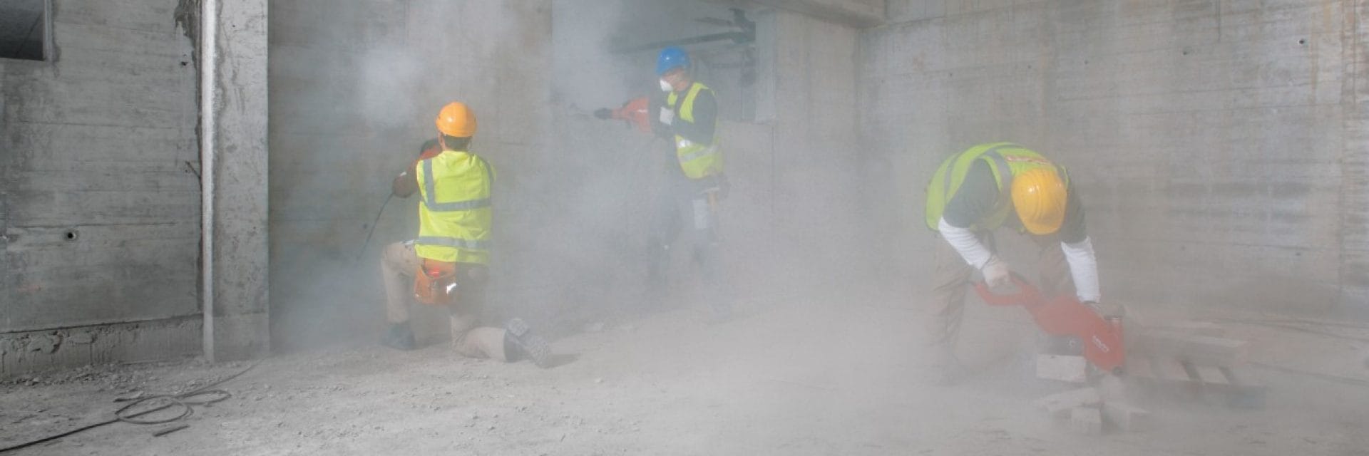 Dust is one of the biggest potential hazards on a job site. 
