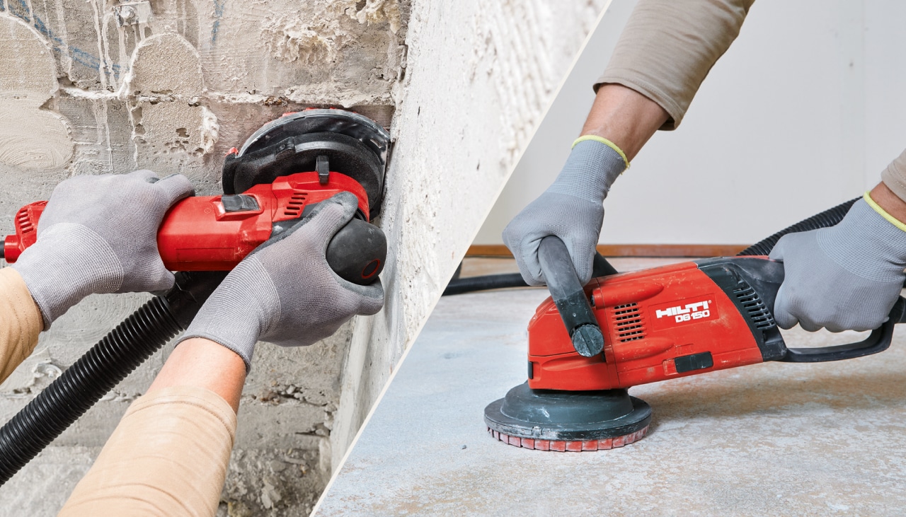 DG 150 and DGH 130 Diamond Grinding Tools Hilti New Zealand