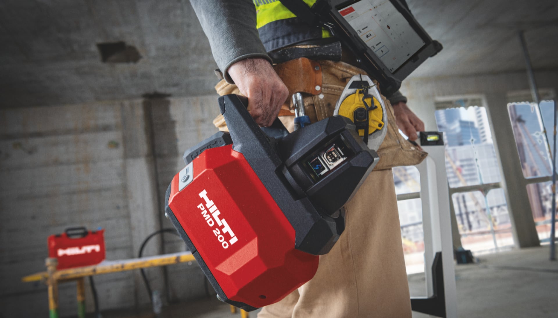 HIlti's cordless PMD 200 laser tool provides the ideal bridge between analogue and digital layout.