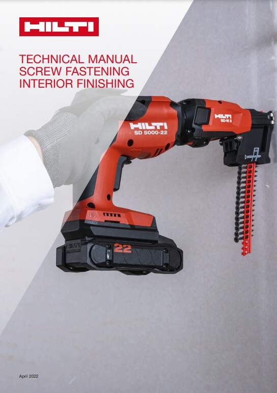 TECHNICAL MANUAL SCREW FASTENING INTERIOR FINISHING (pdf)