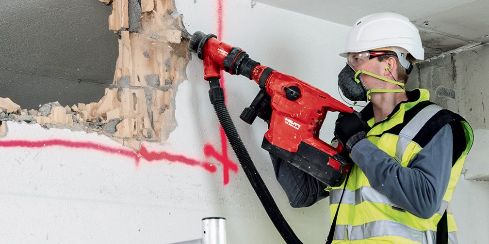 Chantier plein de poussière