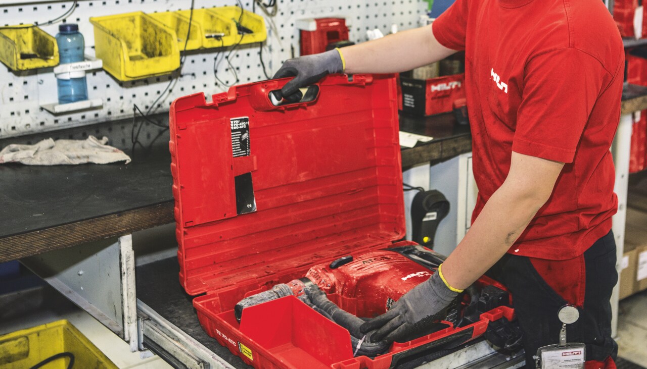 Reparatiedienst voor Hilti machines