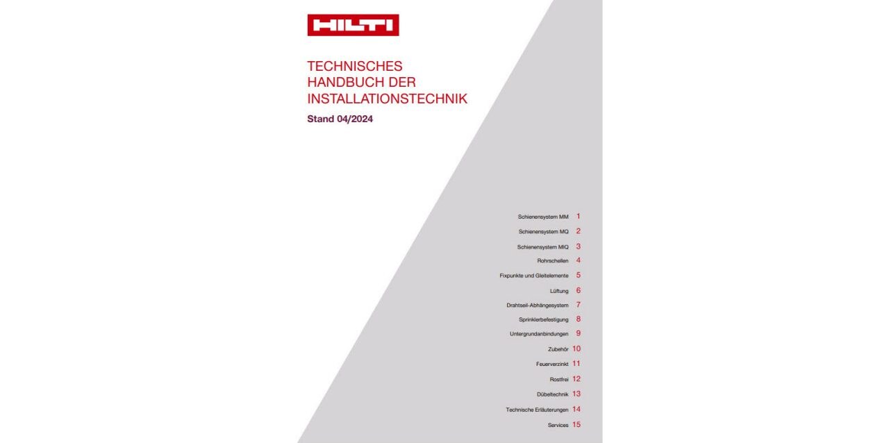 Technisches Handbuch der Installationstechnik
