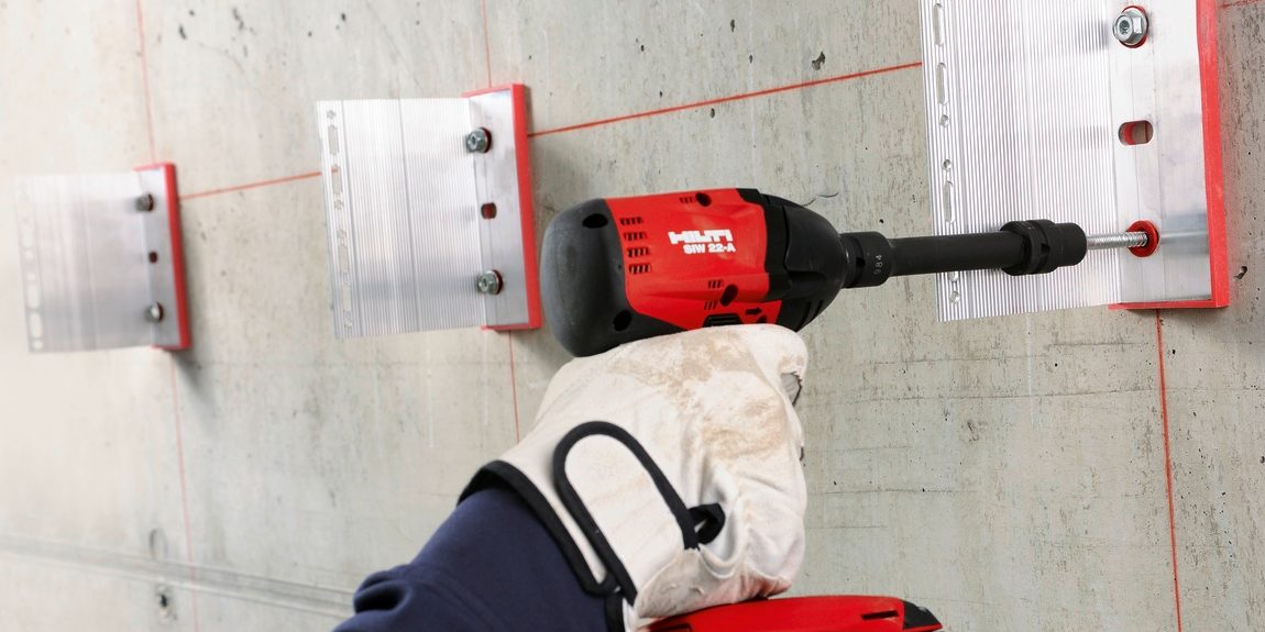 Eurofox Facade system, MFT-MFI large, HRD-H, SIW 22-A, MacFox, fasten MFT-MFI bracket to concrete with HRD-H