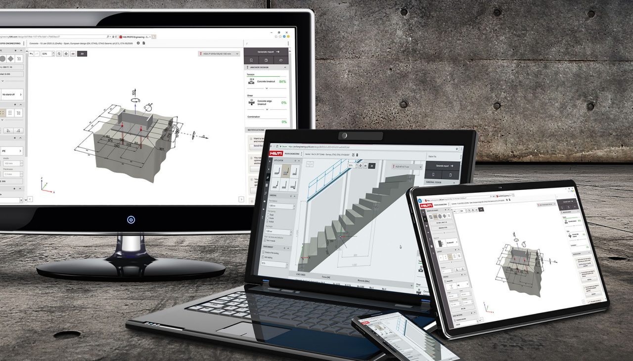 Profis engineering Software für Dübelberechnungen