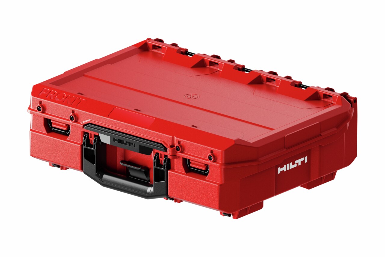 3D still life picture of the medium ProKit case PKC 19. This item is part of the ProKit Modular Storage System. 