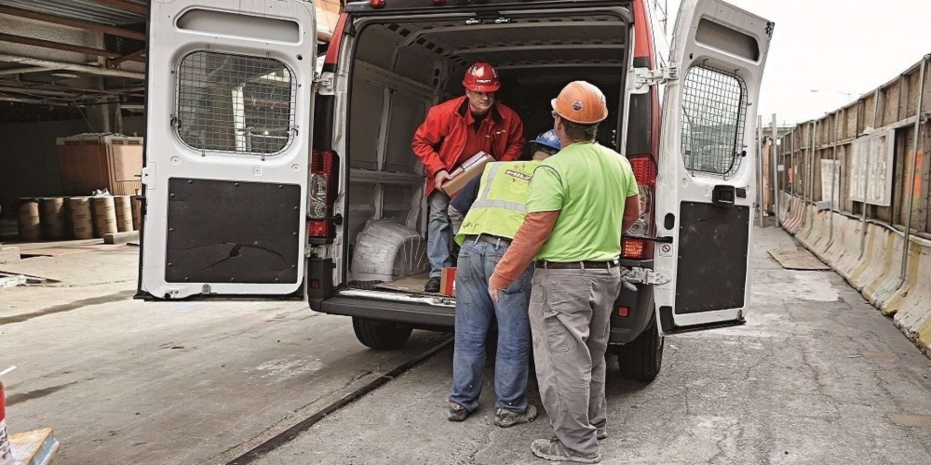Spezielle Baustellenlieferung