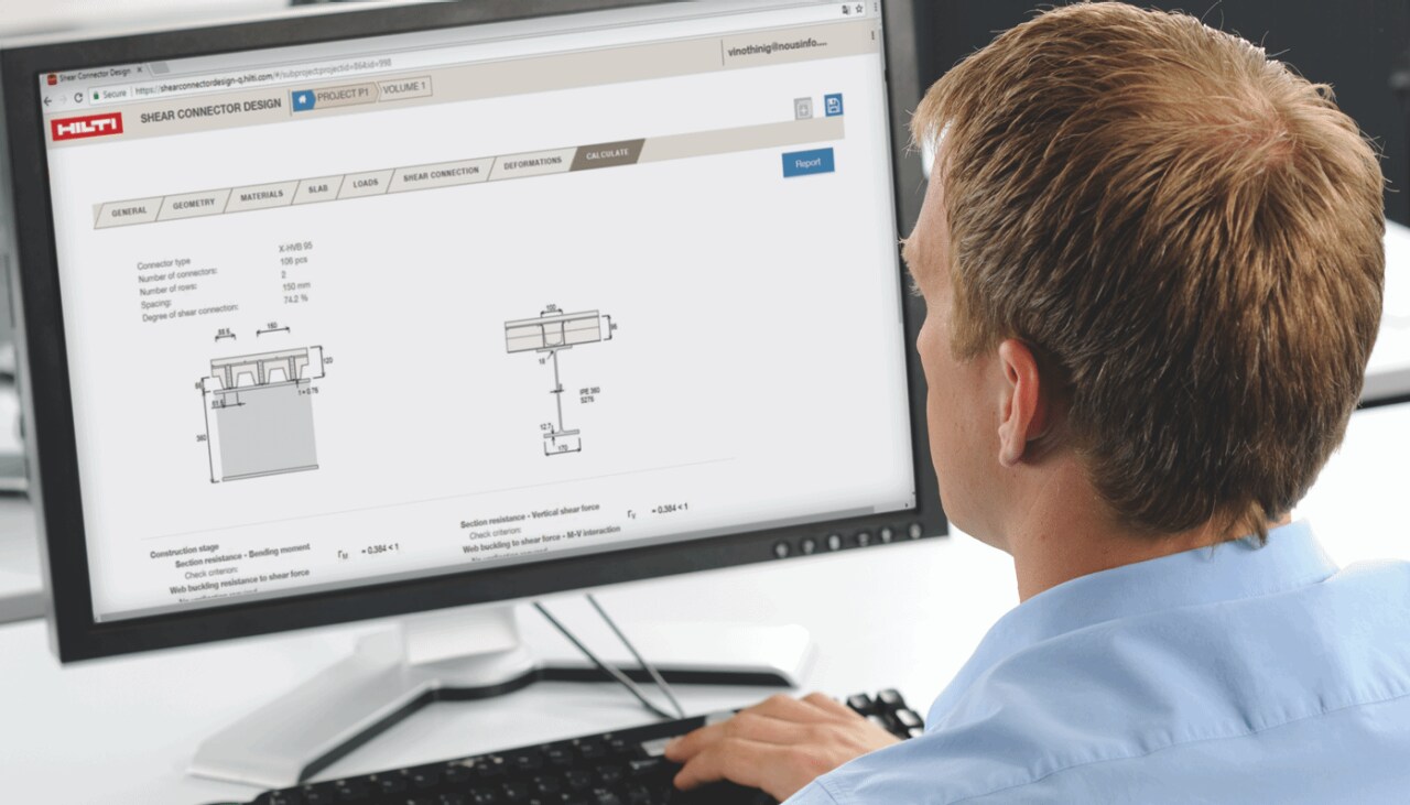 Software Hilti Shear Connector Design