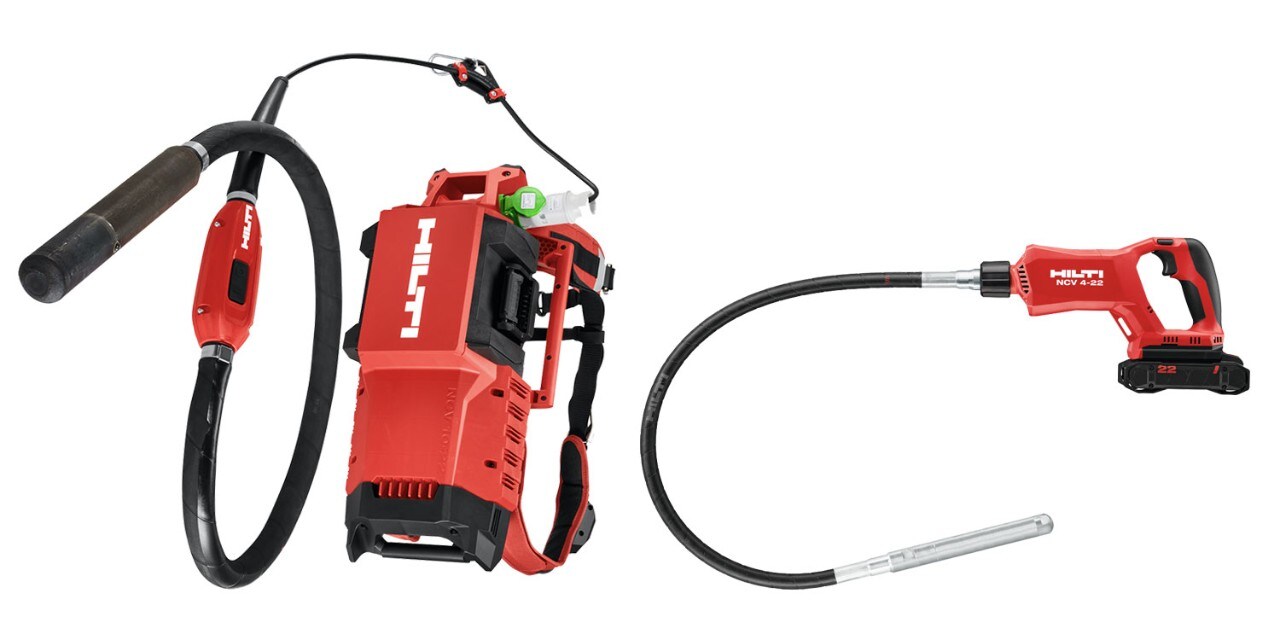 Vibratoare de beton pe acumulator NCV 4-22 și NCV 10-22