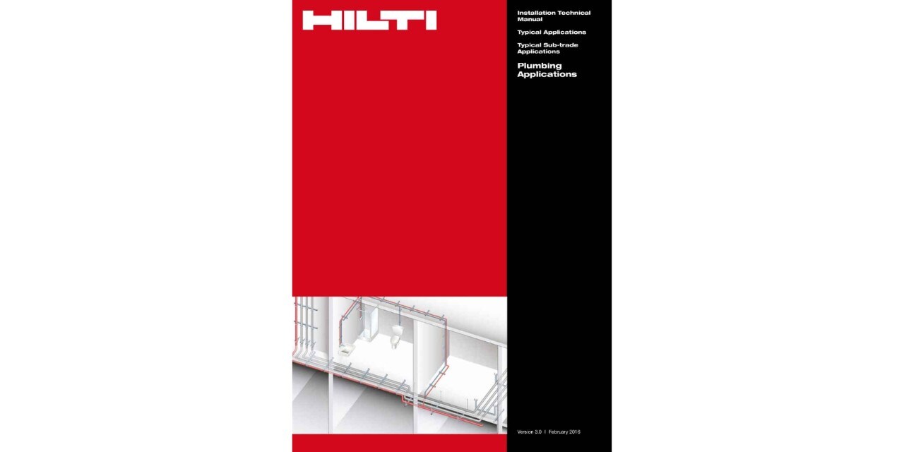 Hilti plumbing installations technical manual