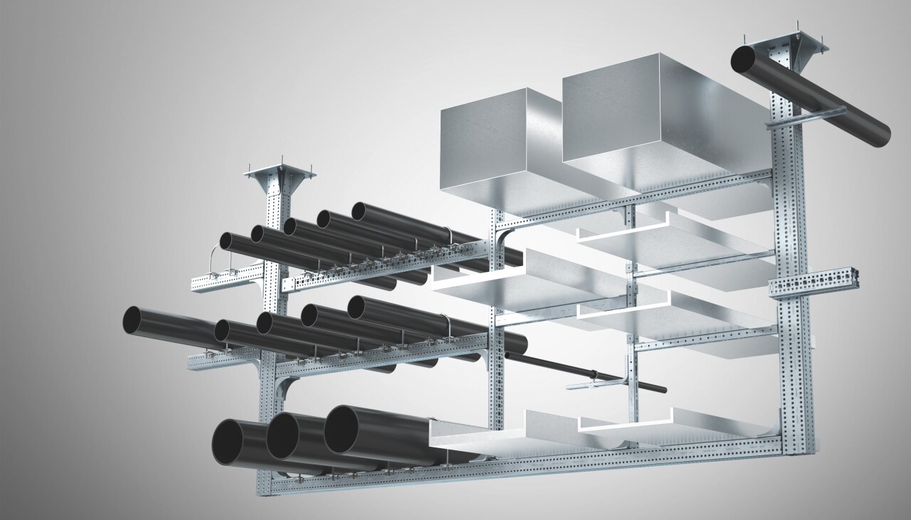 Hilti komercinių vamzdynų tvirtinimo sprendimas