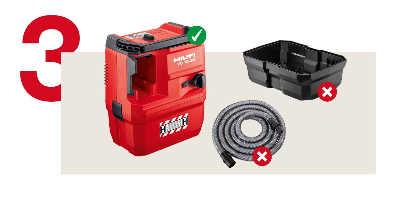 Vaizdas, rodantis „Hilti“ įrankių paslaugas, pabrėžiantį kokybę.