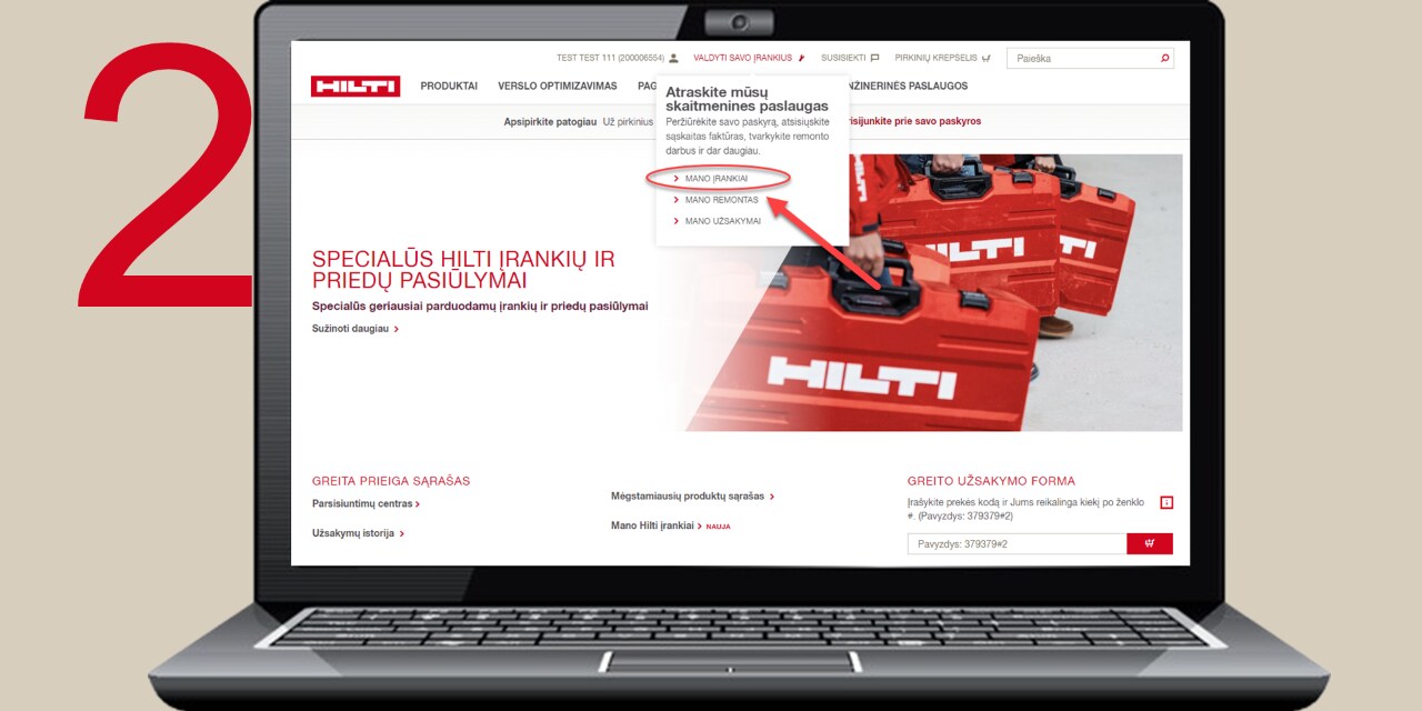 Kaip valdyti įrankius internete su Hilti įrankių parko valdymo sistema