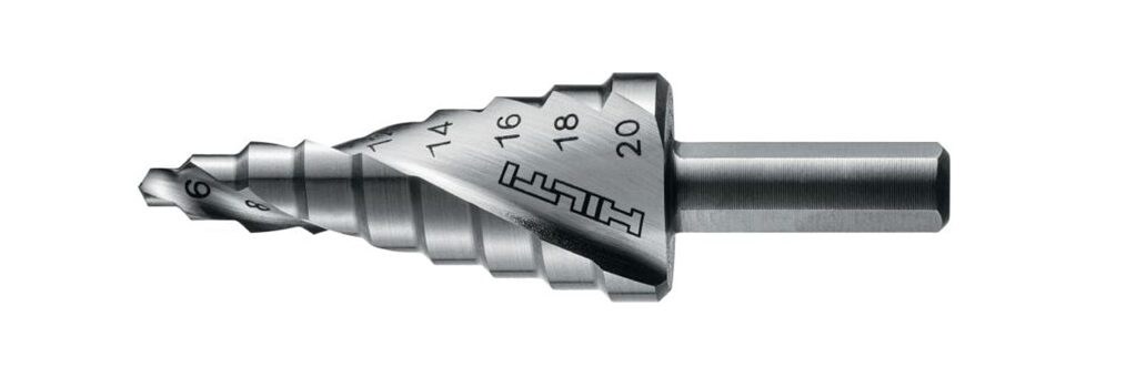 Hilti HSS pakāpju urbis, kas paredzēts precīzai caurumu urbšanai