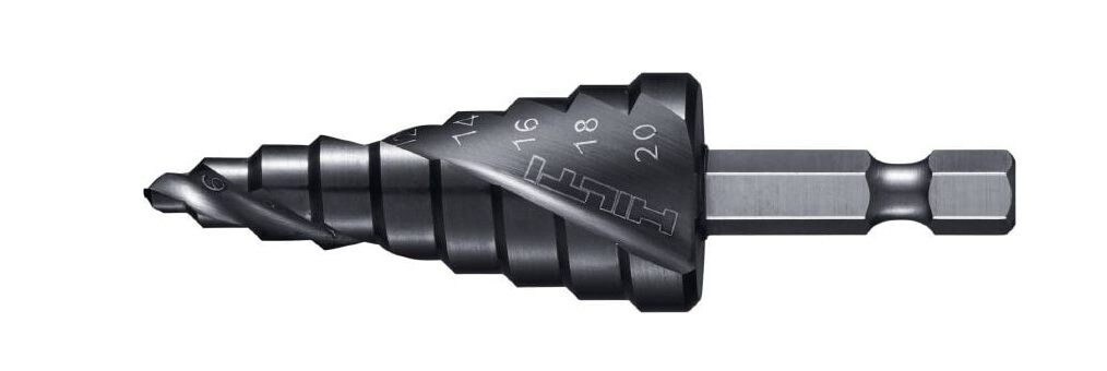 Pakāpju urbja uzgalis, daļa no Hilti mehānisko darbu piedāvājuma.