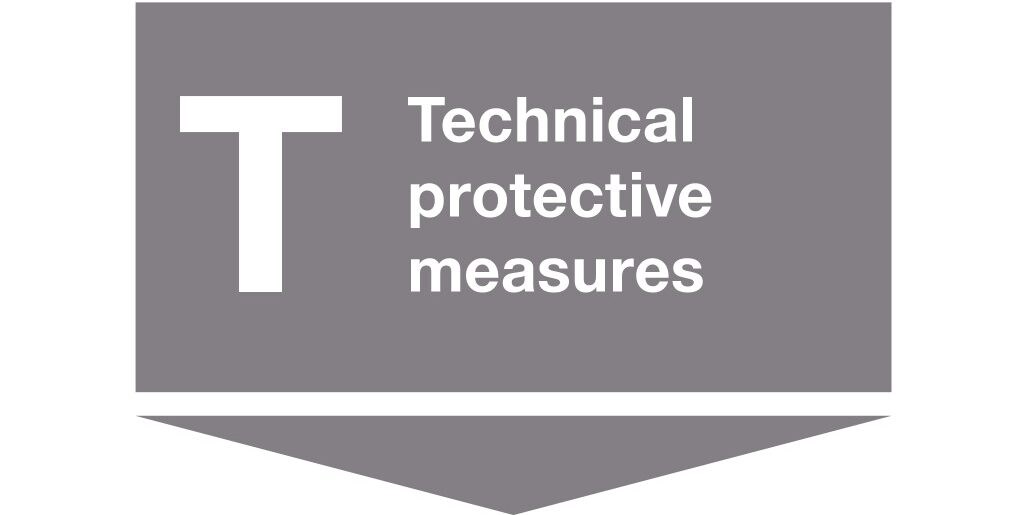 Technical protective measures as a second step in the workflow of the "Stop principle"