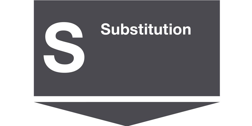 Substitution as a first step in the workflow of the "Stop principle"