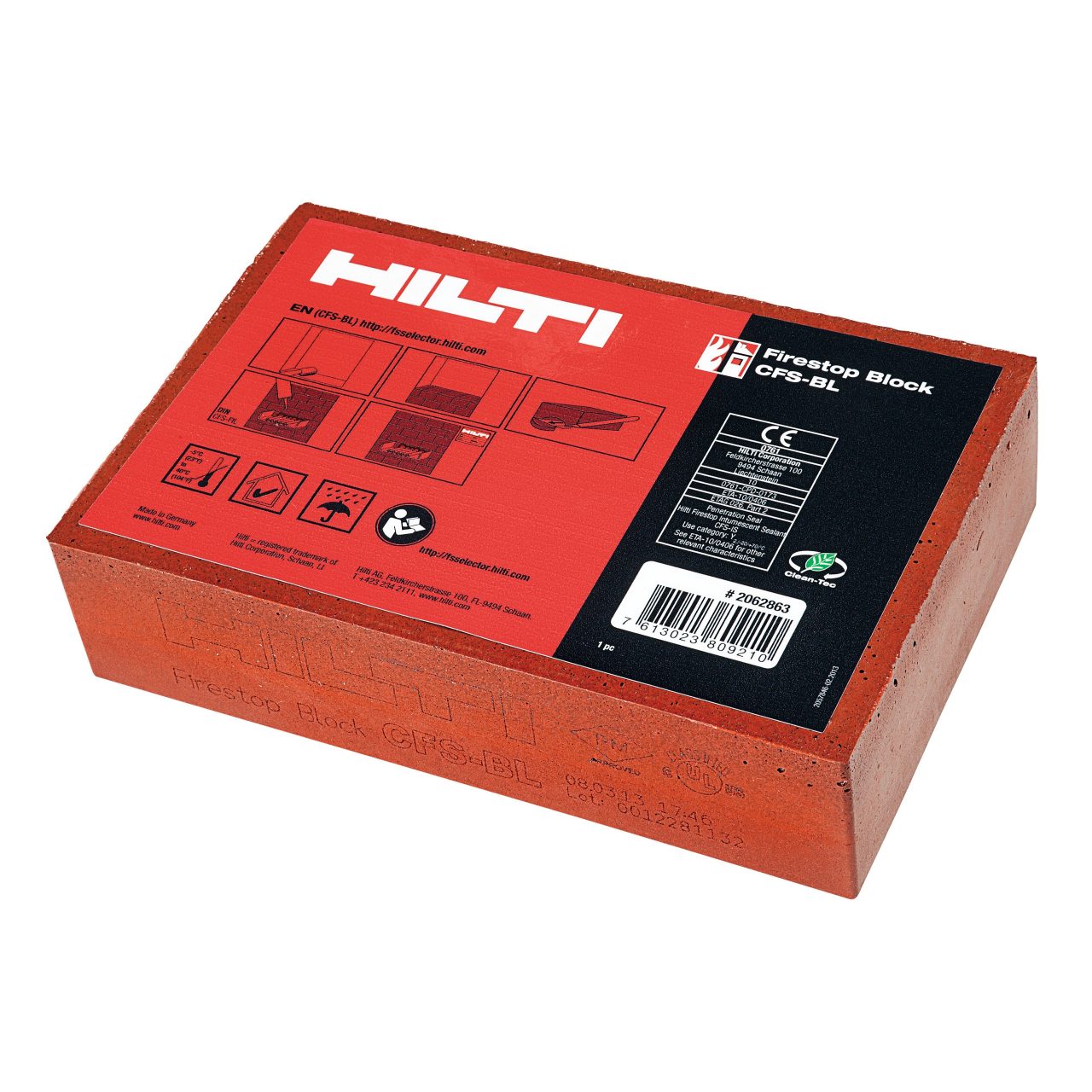 Hilti firestop for environmentally friendly buildings, reformulated to remove hazardous substances