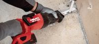 SR 6-A22 Reciprocating saw Cordless 22V reciprocating saw engineered for heavy-duty demolition and cutting to length with minimal vibration and advanced ergonomics Applications 2