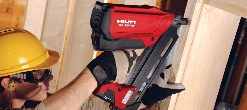 GX 90-WF Framing nailer Gas nailer developed specifically for wood framing applications Applications 1