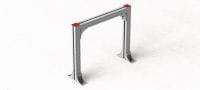 MT-C-GL HA OC Angle bracket Semi-adjustable and braced angle bracket, for heavy-duty MT box profiles with 3D loading in moderately corrosive environments Applications 2