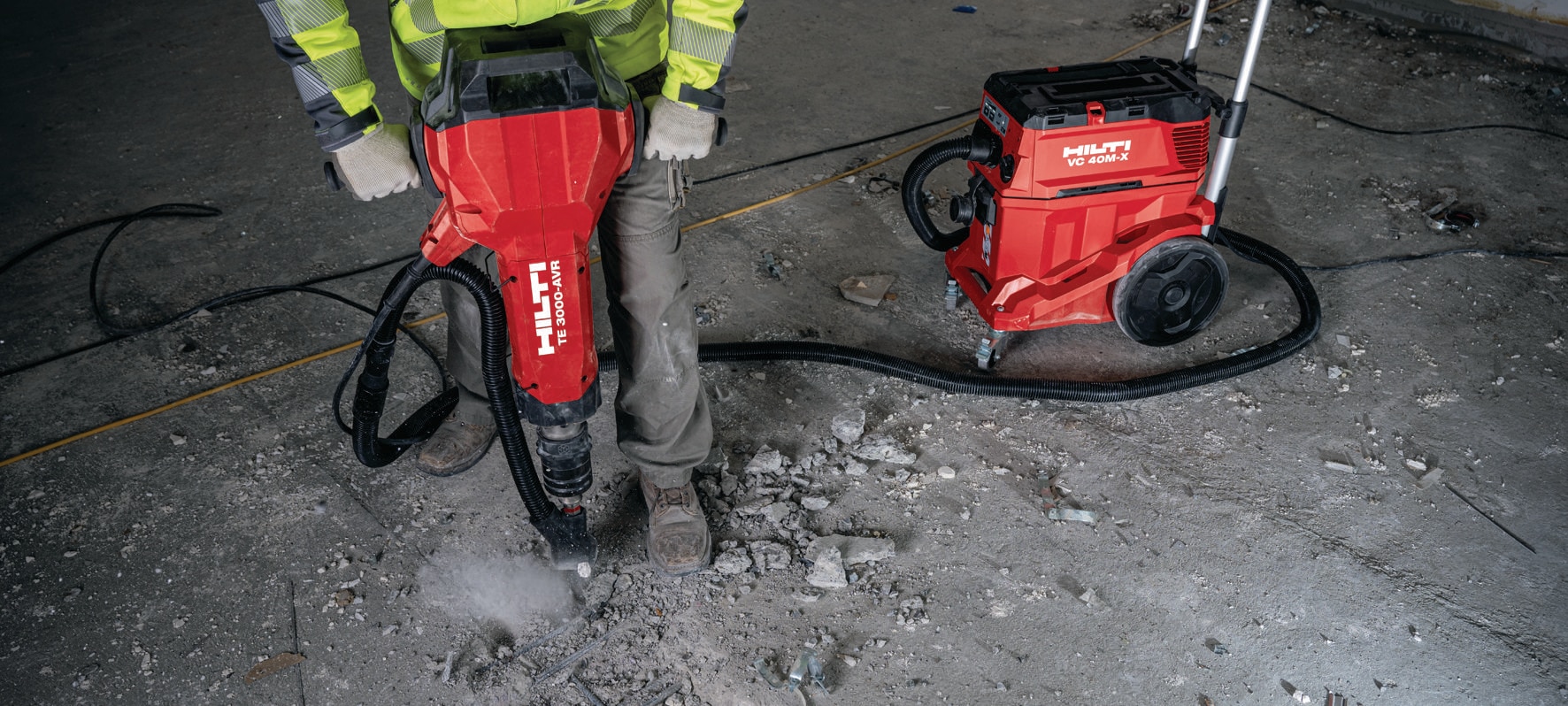 TE 3000 AVR Heavy duty electric jackhammer Demolition hammers and breakers Hilti New Zealand