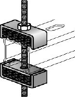 MAC-P33 sound insulation set Galvanised sound insulation set for MQ strut channels