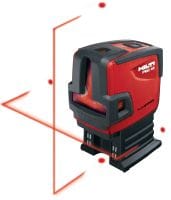 PMC 46 Plumb and line laser Combi-laser with 2 lines and 4 points for plumbing, levelling, aligning and squaring with red beam
