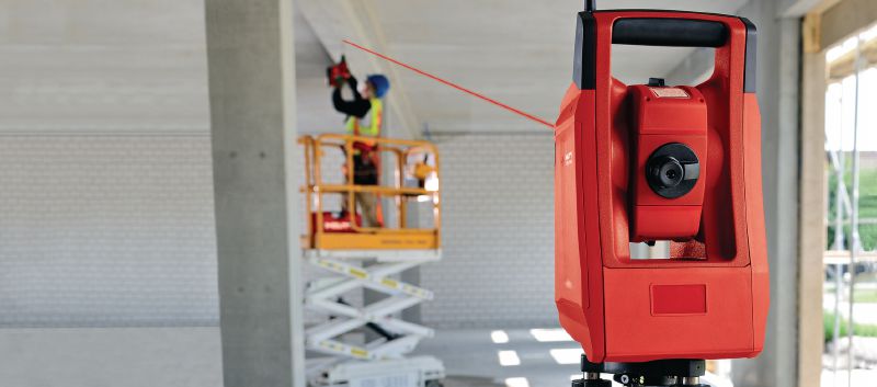 Pos 180 Robotic Total Station Construction Total Stations Hilti New Zealand