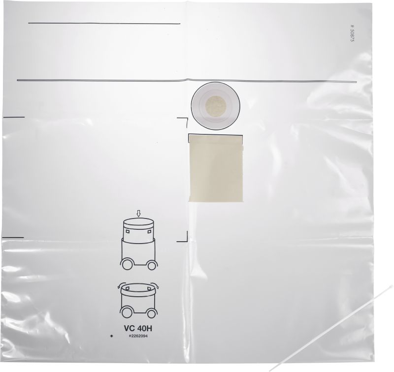 Dust bag VC 40H-X (10) plastic 