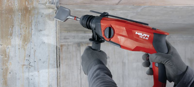 TE 3-M Rotary hammer Powerful pistol-grip, triple-mode, multi-purpose SDS Plus (TE-C) rotary hammer with chipping function Applications 1